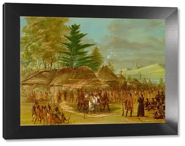 Chief of the Taensa Indians Receiving La Salle. March 20, 1682, 1847  /  1848