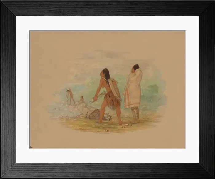 Framed Print : Flathead Indians, 1861. Creator: George Catlin Framed Print : Flathead Indians, 1861. Creator: George Catlin
