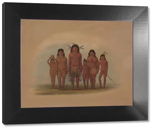 A Connibo Indian Family, 1854  /  1869. Creator: George Catlin
