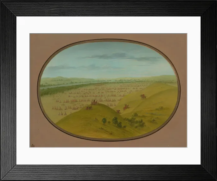 Framed Print : Fort Pierre, 1861 / 1869. Creator: George Catlin Framed Print : Fort Pierre, 1861 / 1869. Creator: George Catlin
