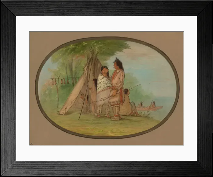 Framed Print : Nayas Indians, 186[2?]. Creator: George Catlin