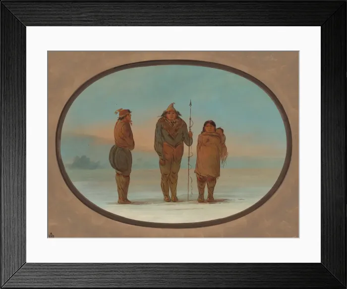 Framed Print : Three Esquimaux, 1855  /  1869. Creator: George Catlin