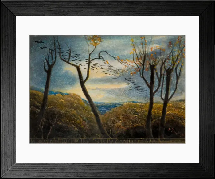 Framed Print : The Many Wintered Crow, 1880. Creator: James Smetham Framed Print : The Many Wintered Crow, 1880. Creator: James Smetham