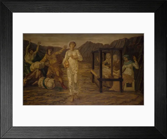 Framed Print : Cupid and Psyche - Palace Green Murals - Psyche set by Venus the Task, 1881 Framed Print : Cupid and Psyche - Palace Green Murals - Psyche set by Venus the Task, 1881