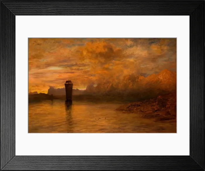 Framed Print : A Norwegian Midnight, 1878-79. Creator: Alfred William Hunt Framed Print : A Norwegian Midnight, 1878-79. Creator: Alfred William Hunt