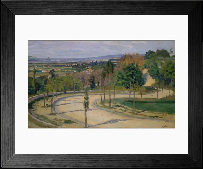 Framed Print : Les Environs de Paris, 1875. Creator: Armand Guillaumin Framed Print : Les Environs de Paris, 1875. Creator: Armand Guillaumin