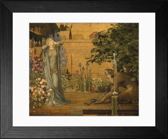 Framed Print : Beauty and the Beast, 1904. Creator: John Dickson Batten Framed Print : Beauty and the Beast, 1904. Creator: John Dickson Batten