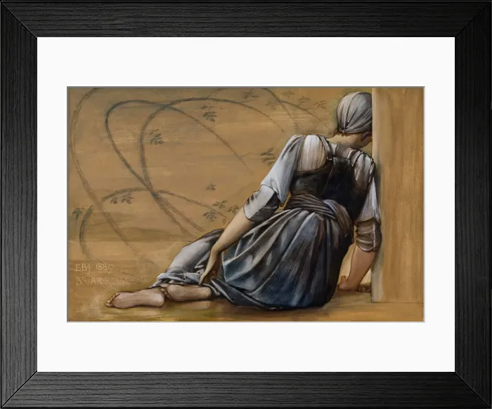 Framed Print : The Briar Rose Series - Study for The Garden Court, 1889 Framed Print : The Briar Rose Series - Study for The Garden Court, 1889