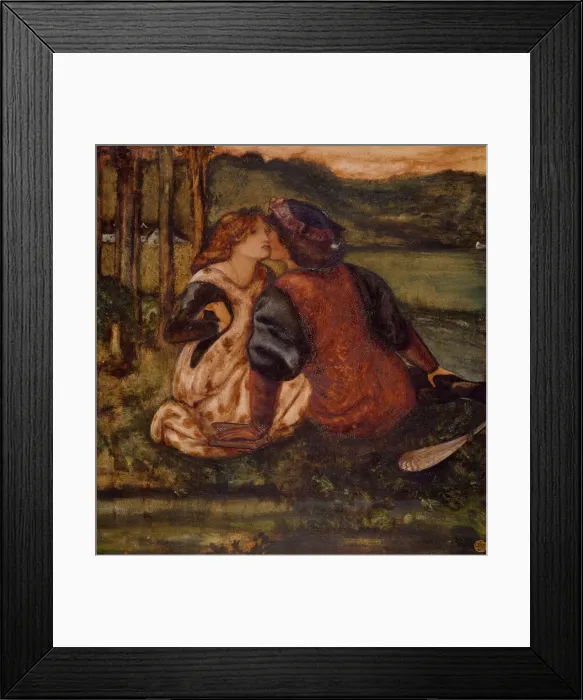 Framed Print : An Idyll, mid-late 19th century. Creator: Sir Edward Coley Burne-Jones Framed Print : An Idyll, mid-late 19th century. Creator: Sir Edward Coley Burne-Jones