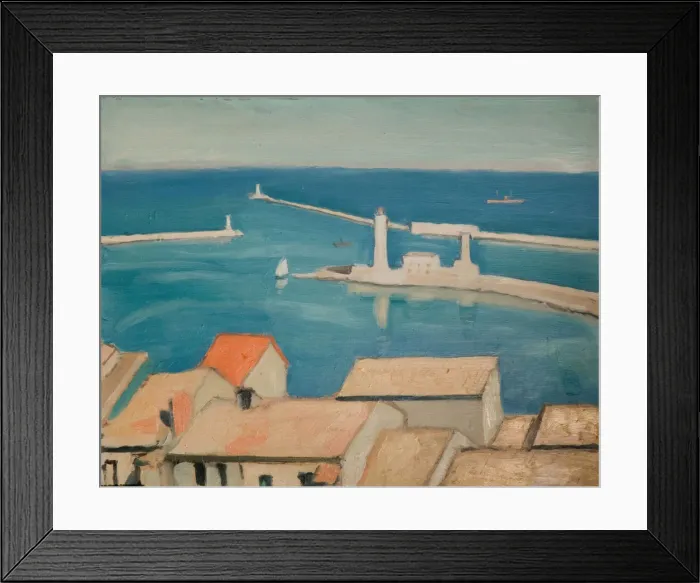 Framed Print : The Port Of Cette, Marseilles, 1924. Creator: Albert Marquet Framed Print : The Port Of Cette, Marseilles, 1924. Creator: Albert Marquet