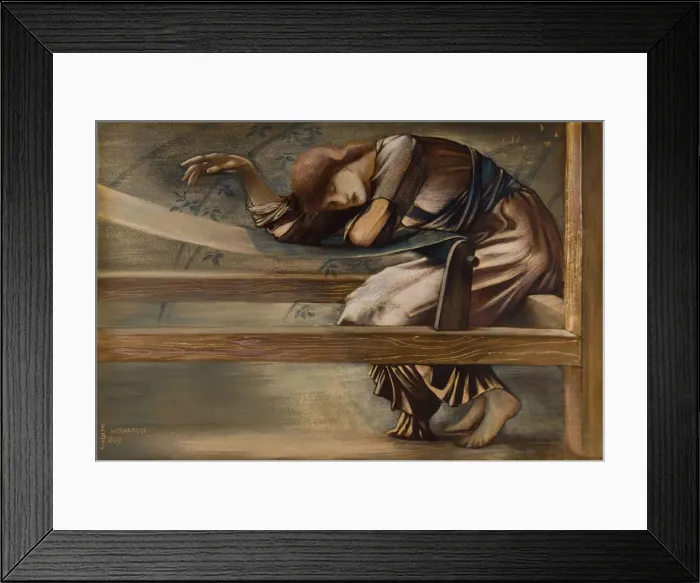 Framed Print : The Briar Rose Series - Study for The Garden Court, 1889 Framed Print : The Briar Rose Series - Study for The Garden Court, 1889