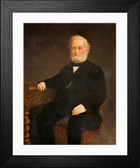 Framed Print : Portrait of William Tranter, 1860-1890. Creator: Butler E Tranter