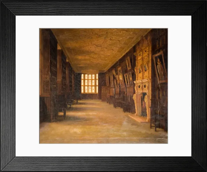 Framed Print : View Of The Long Gallery At Aston Hall, 1870-1880. Creator: Cecilia C Foster Framed Print : View Of The Long Gallery At Aston Hall, 1870-1880. Creator: Cecilia C Foster