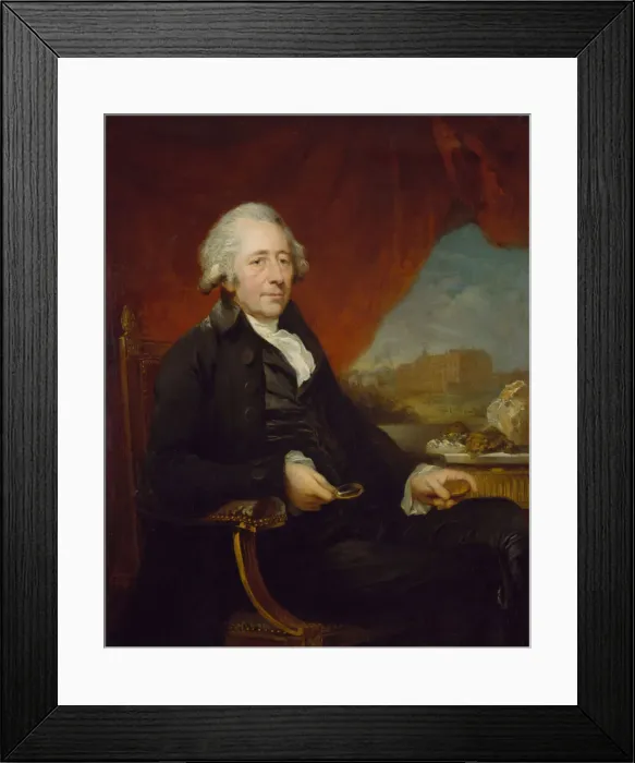 Framed Print : Portrait of Matthew Boulton (1728-1809), 1772. Creator: Carl Fredrik von Breda