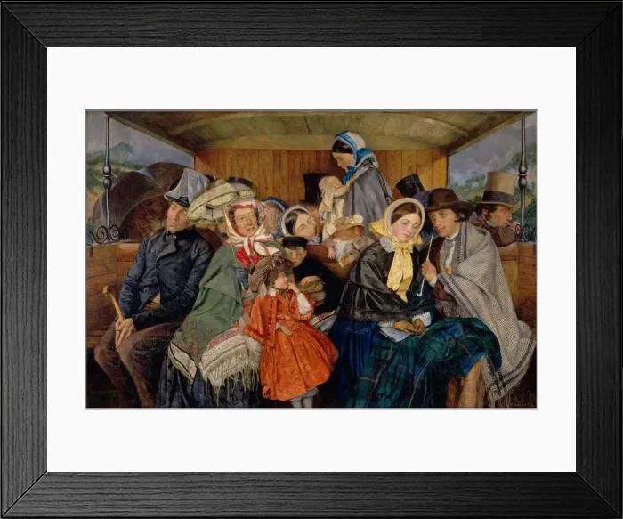 Framed Print : To Brighton and Back for Three and Sixpence, 1859. Creator: Charles Rossiter Framed Print : To Brighton and Back for Three and Sixpence, 1859. Creator: Charles Rossiter