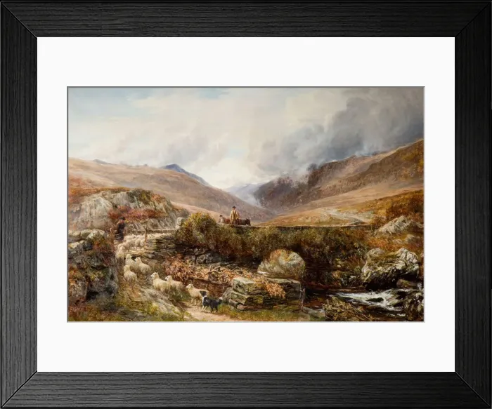 Framed Print : Near Llanbedr, Barmouth, 1872. Creator: Charles Thomas Burt Framed Print : Near Llanbedr, Barmouth, 1872. Creator: Charles Thomas Burt