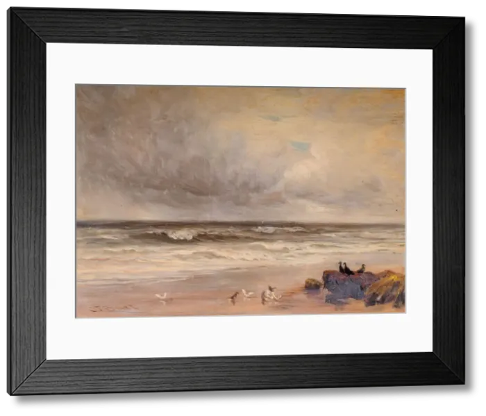 Framed Print : Sea Coast, 1887. Creator: Charles Thomas Burt Framed Print : Sea Coast, 1887. Creator: Charles Thomas Burt
