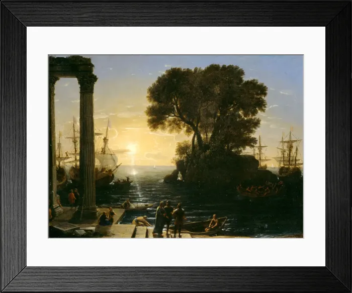 Framed Print : Coastal Scene with the Embarkation of Saint Paul, 1655. Creator: Claude Lorrain Framed Print : Coastal Scene with the Embarkation of Saint Paul, 1655. Creator: Claude Lorrain