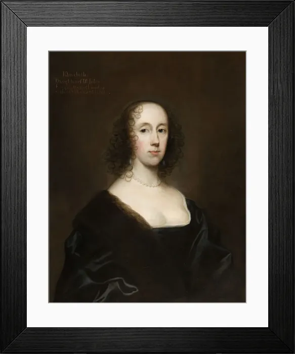 Framed Print : Portrait of Elizabeth Holte (nee King), 1636. Creator: Cornelis Janssens van Ceulen Framed Print : Portrait of Elizabeth Holte (nee King), 1636. Creator: Cornelis Janssens van Ceulen