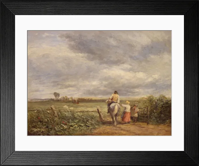 Framed Print : Going to the Hayfield, 1853. Creator: David Cox the elder