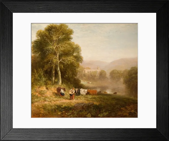 Framed Print : Bolton Abbey, 1844. Creator: David Cox the elder Framed Print : Bolton Abbey, 1844. Creator: David Cox the elder