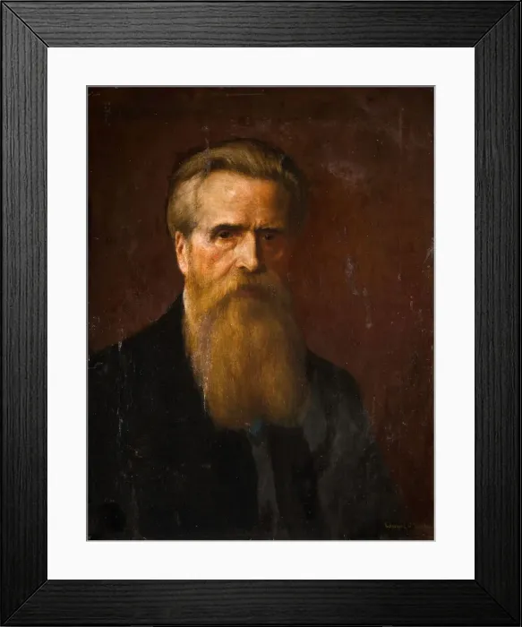 Framed Print : Portrait Of The Artist (Self Portrait), 1906. Creator: Edward R Taylor Framed Print : Portrait Of The Artist (Self Portrait), 1906. Creator: Edward R Taylor