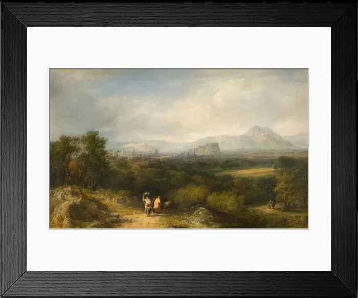 Framed Print : Edinburgh from Corstorphine, 1846. Creator: Frederick Henry Henshaw Framed Print : Edinburgh from Corstorphine, 1846. Creator: Frederick Henry Henshaw