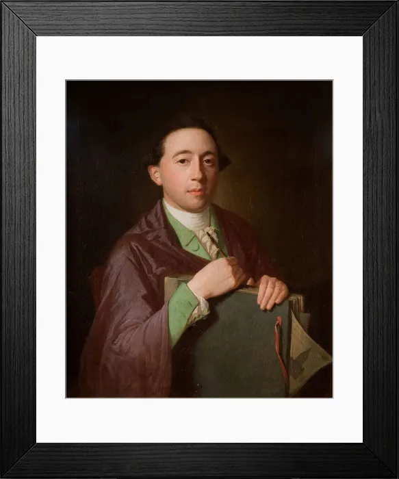 Framed Print : Portrait of William Westley, 1750-1800. Creator: James Millar Framed Print : Portrait of William Westley, 1750-1800. Creator: James Millar