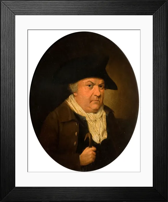 Framed Print : Portrait of John Freeth, 1750-1800. Creator: James Millar Framed Print : Portrait of John Freeth, 1750-1800. Creator: James Millar