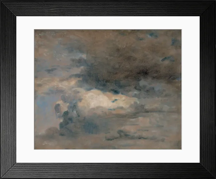 Framed Print : Study of Clouds - Evening, August 31st, 1822. Creator: John Constable Framed Print : Study of Clouds - Evening, August 31st, 1822. Creator: John Constable