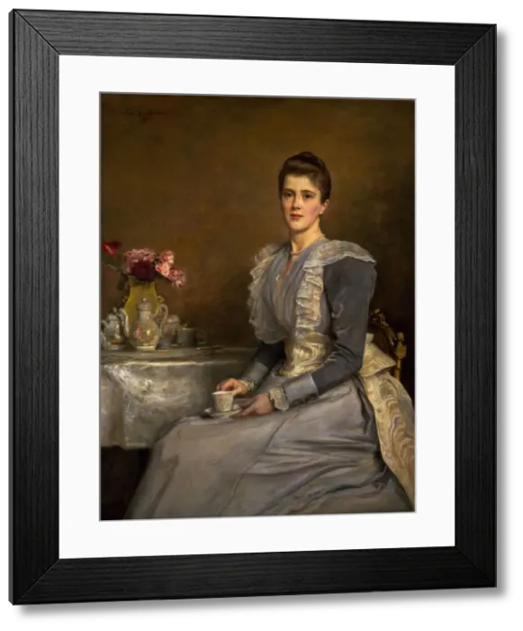 Framed Print : Portrait of Mary Endicott (d. 1957), Mrs Joseph Chamberlain, 1890-91 Framed Print : Portrait of Mary Endicott (d. 1957), Mrs Joseph Chamberlain, 1890-91