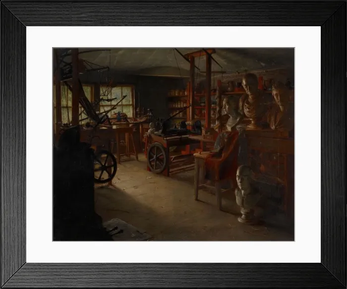 Framed Print : James Watts Work Room, Heathfield Hall, 19th century. Creator: Jonathon Pratt Framed Print : James Watts Work Room, Heathfield Hall, 19th century. Creator: Jonathon Pratt