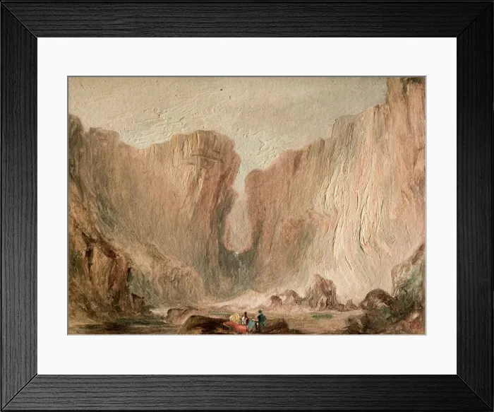 Framed Print : Gordale Scar, Yorkshire Dales [undated]. Creator: Lines Family