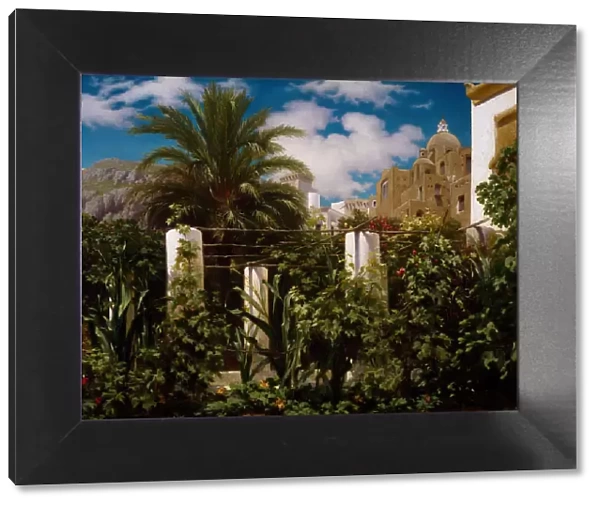 Garden of an Inn, Capri, 1859. Creator: Frederic Leighton