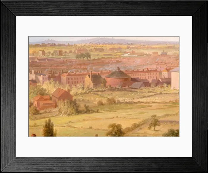 Framed Print : Birmingham from the Dome of St Philips Church in 1821. Creator: Samuel Lines Framed Print : Birmingham from the Dome of St Philips Church in 1821. Creator: Samuel Lines