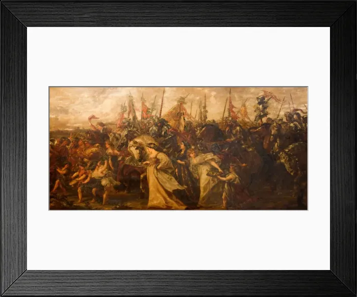 Framed Print : The Return Of The Victors, 1878-1879. Creator: Sir John Gilbert Framed Print : The Return Of The Victors, 1878-1879. Creator: Sir John Gilbert