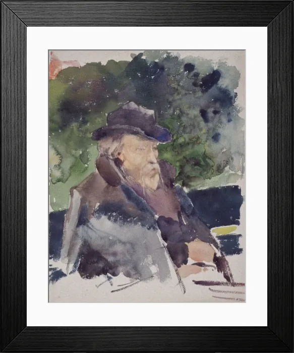 Framed Print : Sketch of Edward Burne-Jones in a Boat, Walton-on-Thames, 1880-1884 Framed Print : Sketch of Edward Burne-Jones in a Boat, Walton-on-Thames, 1880-1884