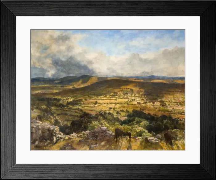 Framed Print : Widecombe In The Moor, Devon, 1922. Creator: Walter Westley Russell Framed Print : Widecombe In The Moor, Devon, 1922. Creator: Walter Westley Russell