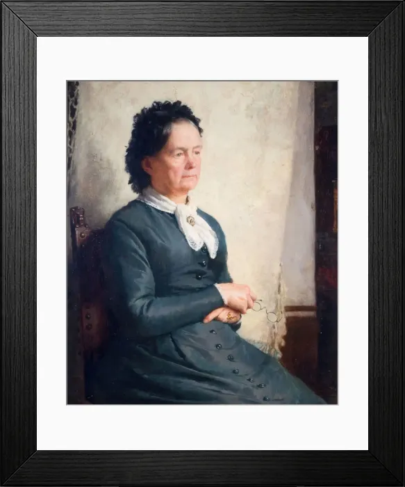 Framed Print : Portrait Of The Artists Mother, 1885. Creator: Charles Gogin Framed Print : Portrait Of The Artists Mother, 1885. Creator: Charles Gogin