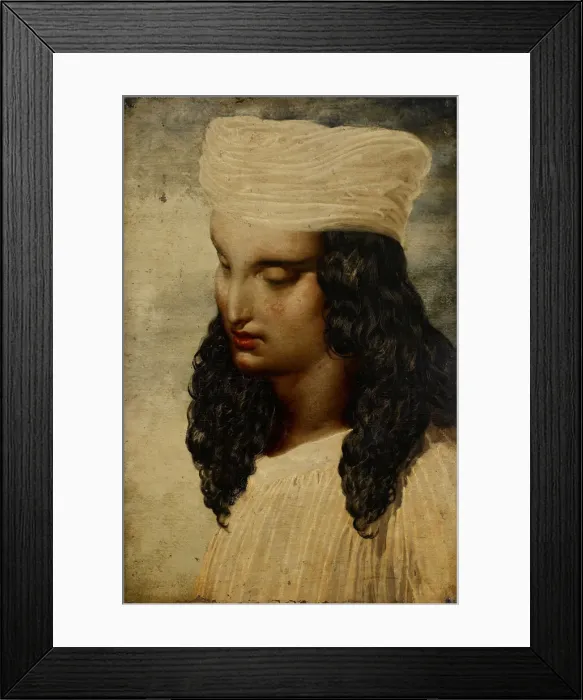 Framed Print : A Persian Youth, 1880. Creator: Dante Gabriel Rossetti Framed Print : A Persian Youth, 1880. Creator: Dante Gabriel Rossetti