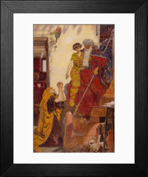 Framed Print : Elijah and the Widows Son, 1864. Creator: Ford Madox Brown Framed Print : Elijah and the Widows Son, 1864. Creator: Ford Madox Brown