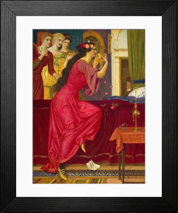 Framed Print : Sigismonda Drinking The Poison, c1897. Creator: Joseph Edward Southall Framed Print : Sigismonda Drinking The Poison, c1897. Creator: Joseph Edward Southall