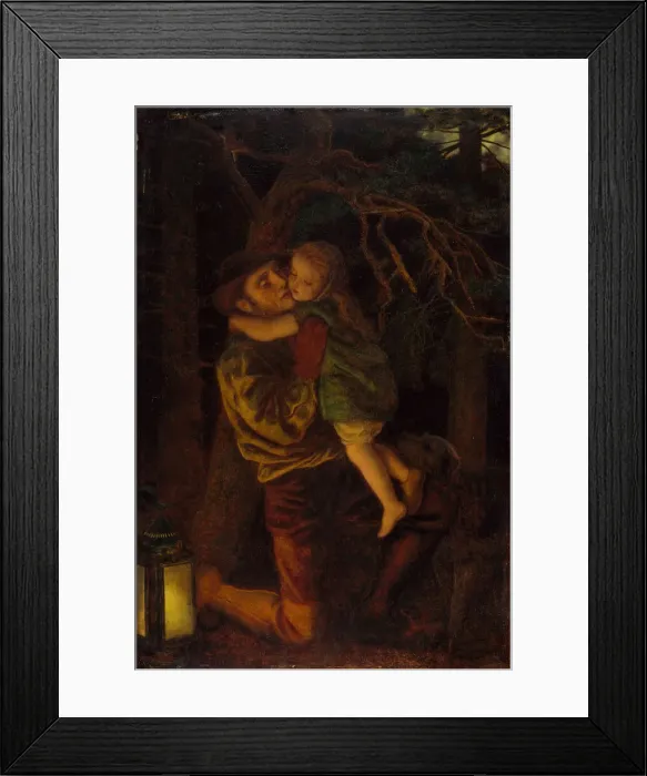 Framed Print : The Lost Child, 1866. Creator: Arthur Hughes Framed Print : The Lost Child, 1866. Creator: Arthur Hughes
