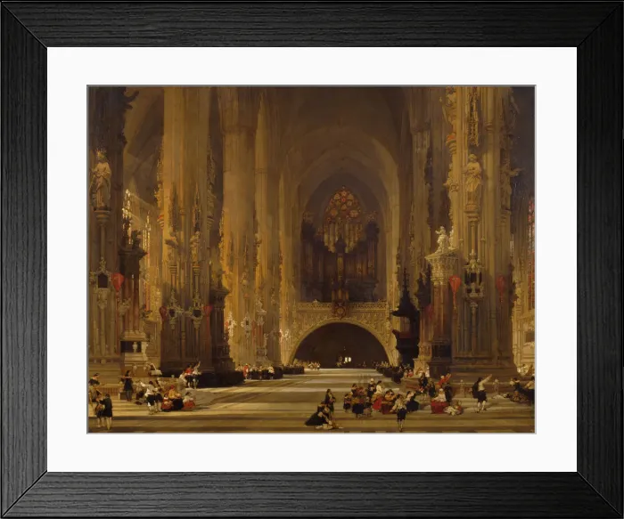 Framed Print : Interior of the Cathedral of St Stephen, Vienna, 1853 Creator: David Roberts Framed Print : Interior of the Cathedral of St Stephen, Vienna, 1853 Creator: David Roberts