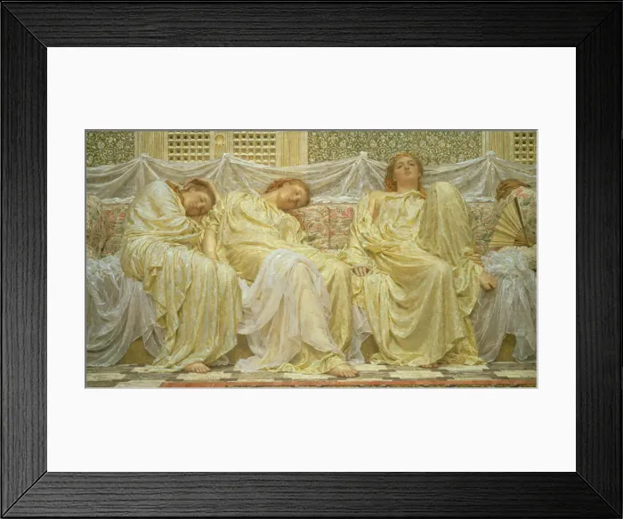 Framed Print : Dreamers, 1882. Creator: Albert Joseph Moore Framed Print : Dreamers, 1882. Creator: Albert Joseph Moore