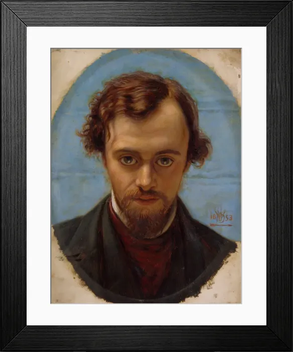 Framed Print : Portrait of Dante Gabriel Rossetti at 22 years of Age, 1883. Creator: William Holman Hunt Framed Print : Portrait of Dante Gabriel Rossetti at 22 years of Age, 1883. Creator: William Holman Hunt