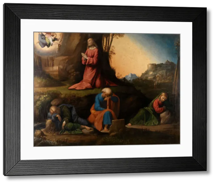 Framed Print : The Agony In The Garden, 1524. Creator: Benvenuto Tisi da Garofalo Framed Print : The Agony In The Garden, 1524. Creator: Benvenuto Tisi da Garofalo