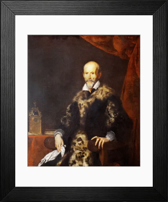 Framed Print : Portrait of a Genoese Nobleman, 1615. Creator: Bernardo Strozzi Framed Print : Portrait of a Genoese Nobleman, 1615. Creator: Bernardo Strozzi