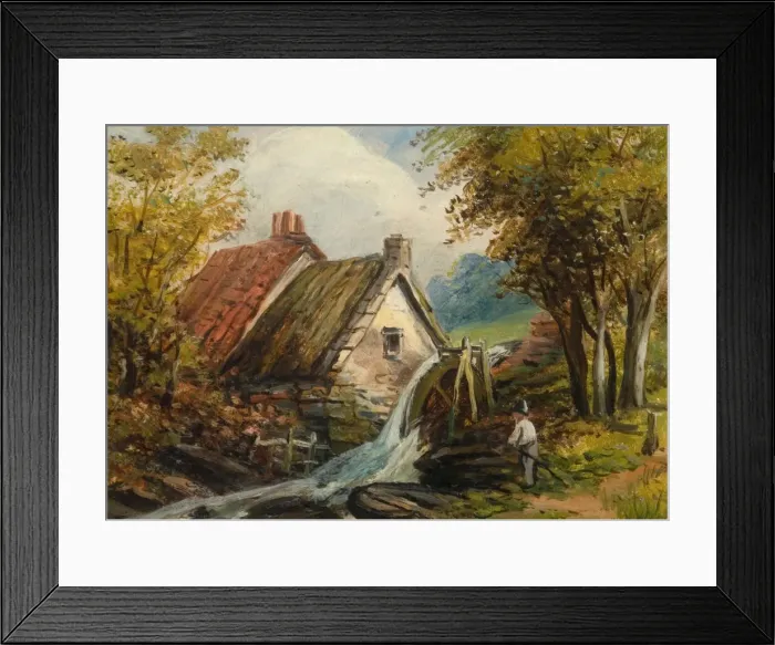 Framed Print : Sarehole Mill, 19th century. Creator: Edward Wilden Framed Print : Sarehole Mill, 19th century. Creator: Edward Wilden