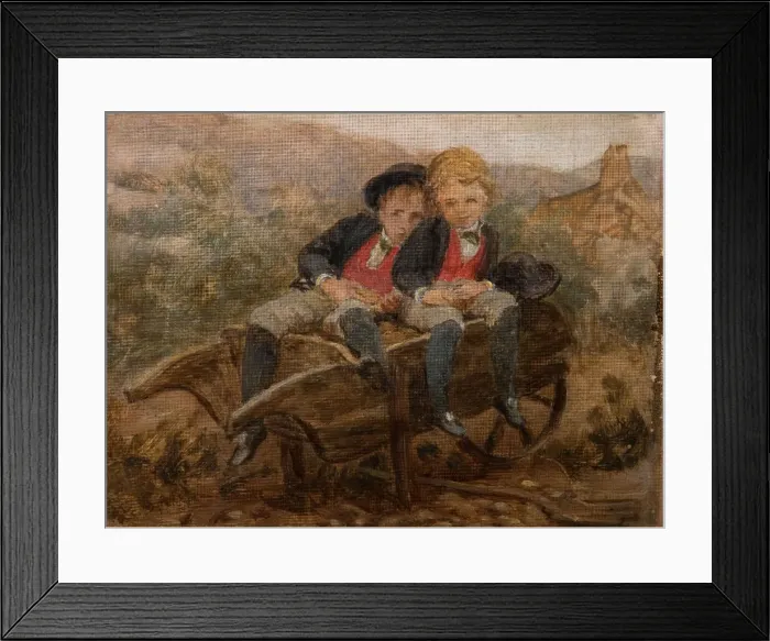 Framed Print : Sketch Of The Hons. Dudley And Archie Hamilton Gordon, 1890. Creator: Louisa Starr Framed Print : Sketch Of The Hons. Dudley And Archie Hamilton Gordon, 1890. Creator: Louisa Starr